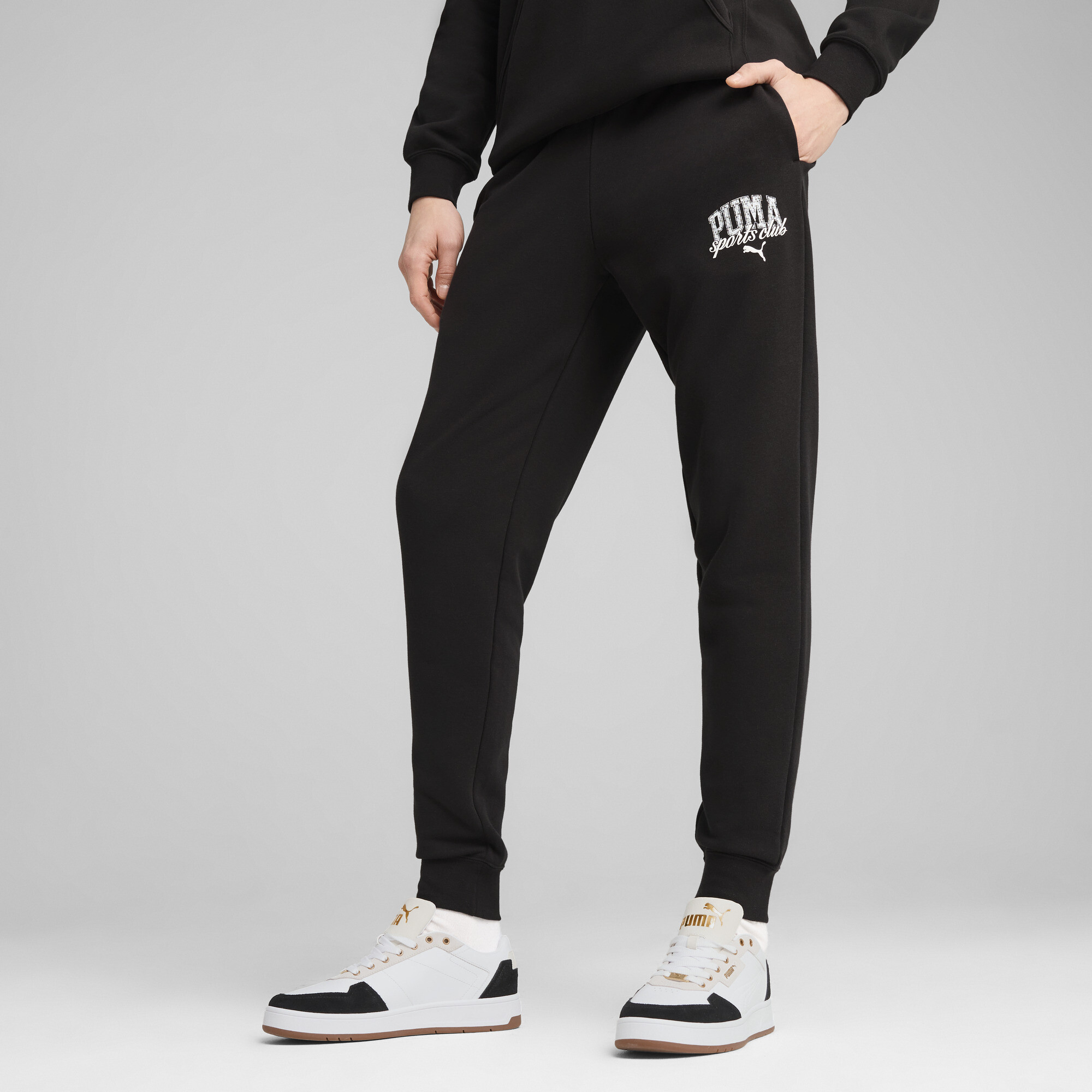 Men Sportswear Polyester Puma Sweatpants Puma Class Terry