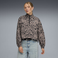 Jachetă Puma Ess Animal Print Half-Zip