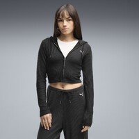 Hanorac Puma Ess Ribbed Full-Zip Soft Touch