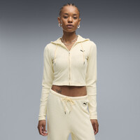 Hanorac Puma Ess Ribbed Full-Zip Soft Touch